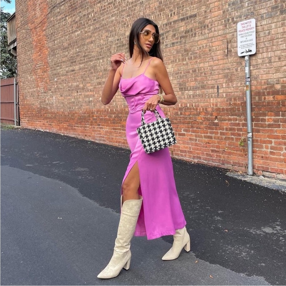 Zara Pink Midi Dress
